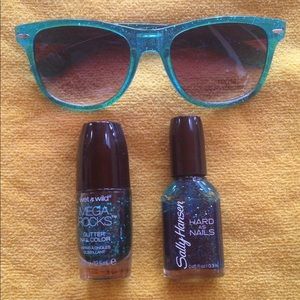 Glitter Pack! Glittery sunglasses and nail polish!